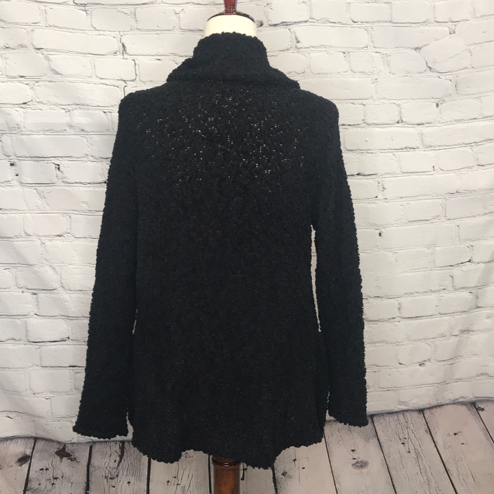 BOBEAU OPEN FRONT CARDIGAN BLACK SIZE MP - Picture 3 of 5